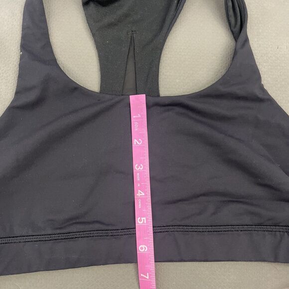 Lululemon Invigorate Bra Black Racer Back Sheer Size 10 Benefits Charity - Picture 6 of 11